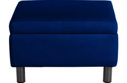 ColourMatch Moda Fabric Footstool - Marina Blue